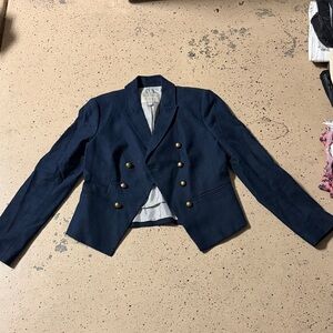 Banana Republic Navy Blazer with Gold Buttons
